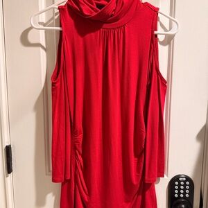 New York & Company Cold Shoulder Turtleneck